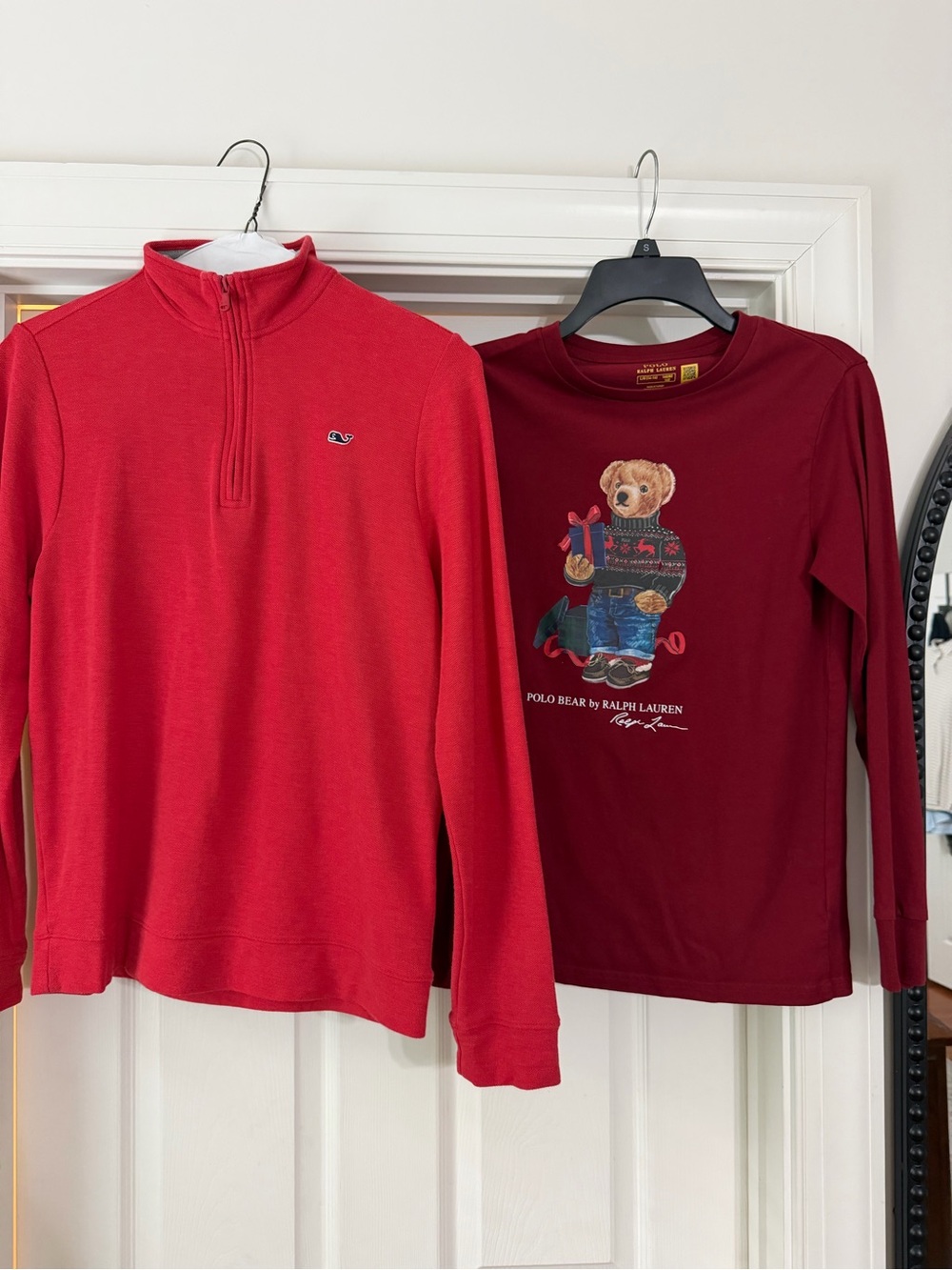 Polo by Ralph Lauren Kids Christmas bear long sleeve and Vineyard Vines quarter